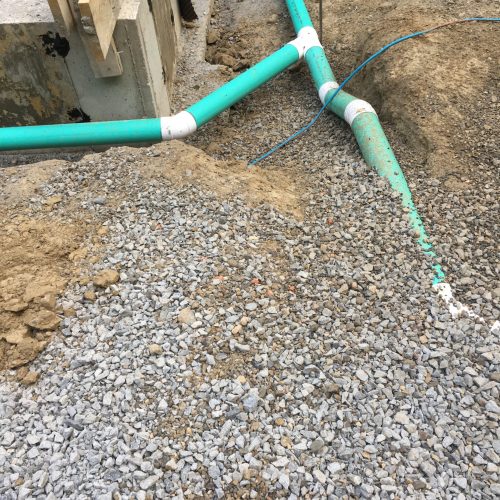 Foundation drain line